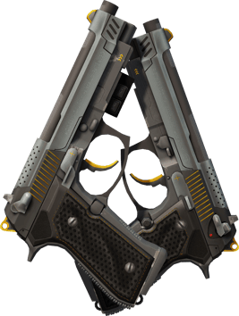 Preview image 2 of StatTrak™ Dual Berettas | 通风机 (久经沙场)