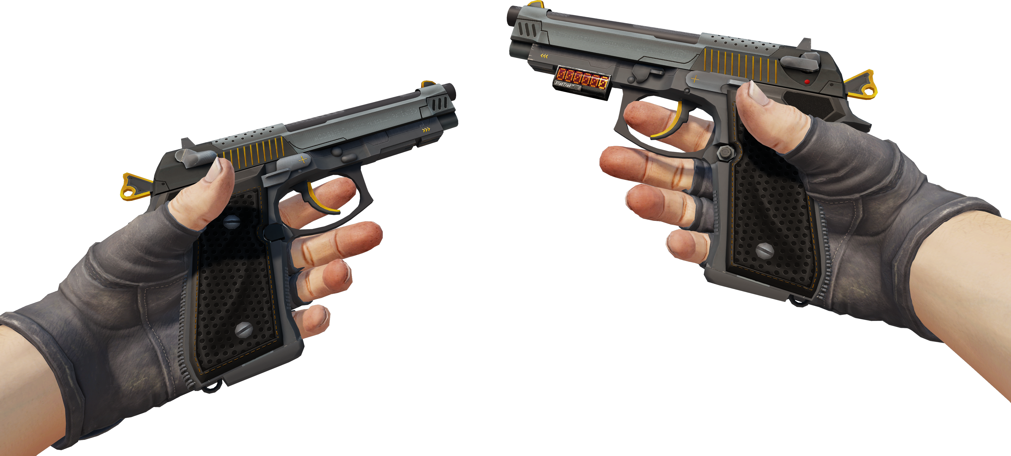 Preview image 3 of StatTrak™ Dual Berettas | Conduits (Très peu usée)