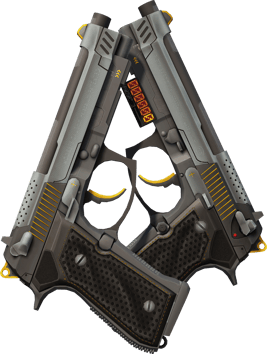 StatTrak™ Dual Berettas | 換氣裝置 (輕微磨損)