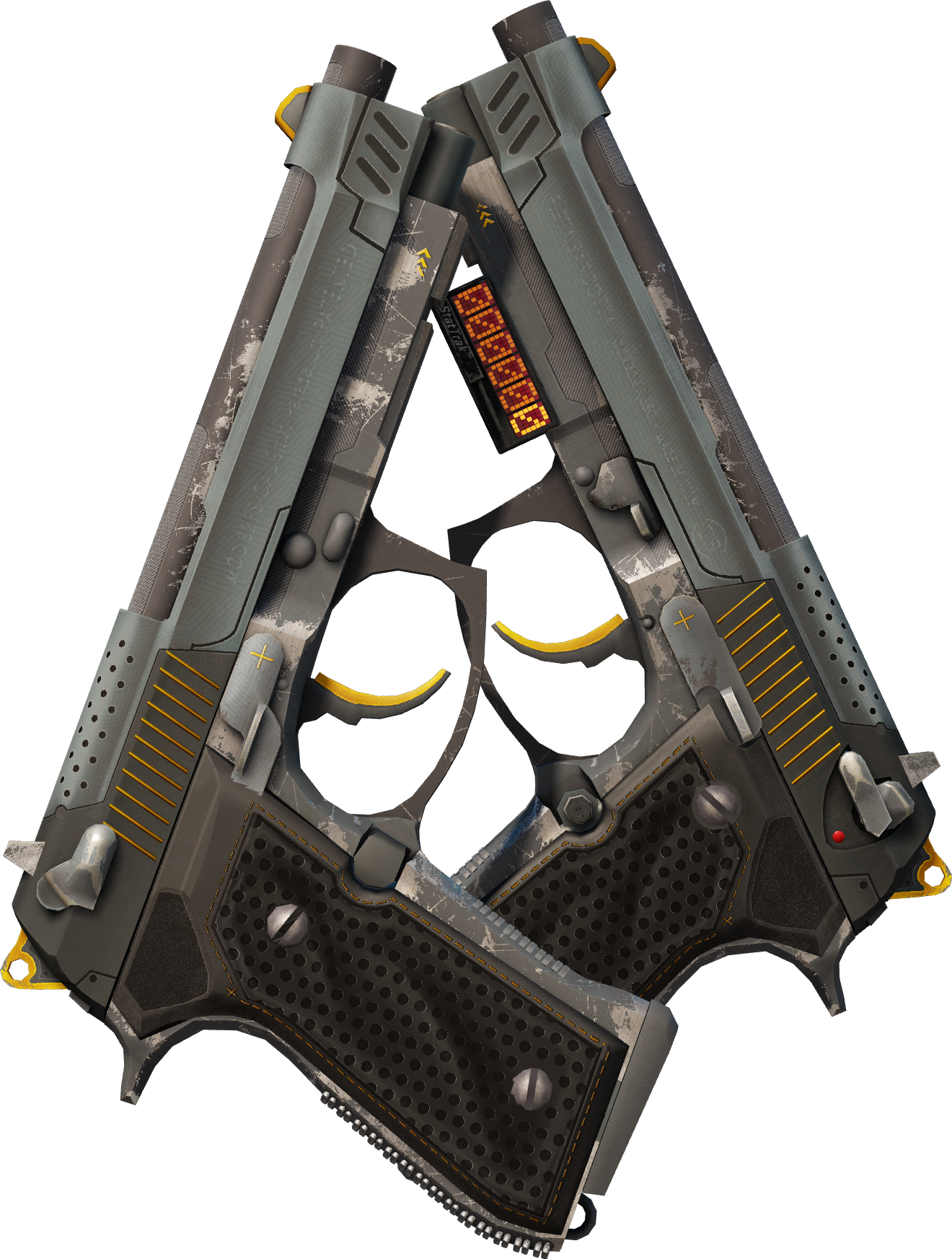 Preview image 1 of StatTrak™ Dual Berettas | Conduits (Usée)