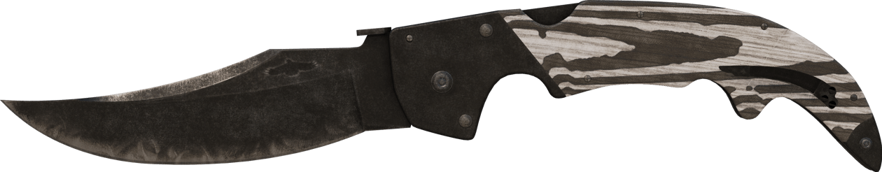 Preview image 2 of ★ StatTrak™ 彎刃匕首 | 黑層壓版 (重度磨損)