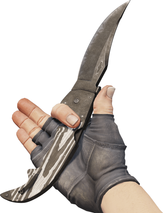 Preview image 3 of ★ StatTrak™ 彎刃匕首 | 黑層壓版 (重度磨損)