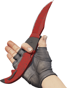 Preview image 3 of ★ StatTrak™ Nóż falcjon | Szkarłatna sieć (po testach bojowych)