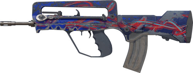 StatTrak™ FAMAS | Afterimage (Com Muito Uso)