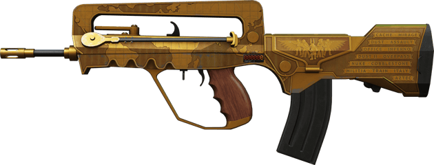 StatTrak™ FAMAS | 紀念特飾 (重度磨損)