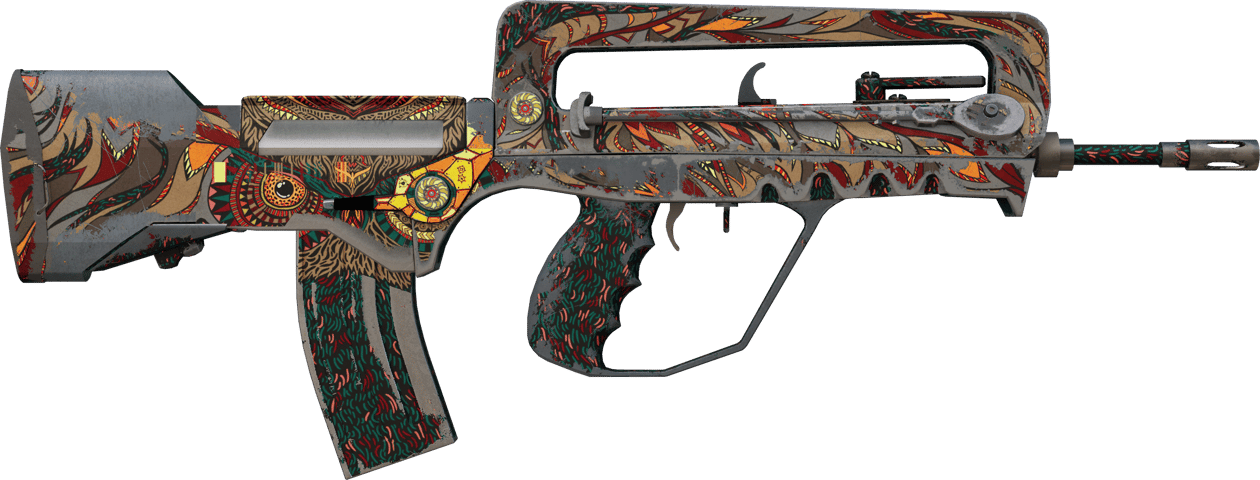 Preview image 2 of StatTrak™ FAMAS | 雅典娜之眼 (战痕累累)