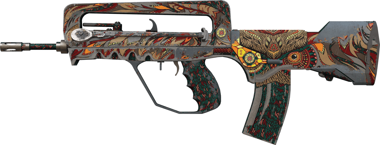 Preview image 1 of StatTrak™ FAMAS | 雅典娜之眼 (战痕累累)