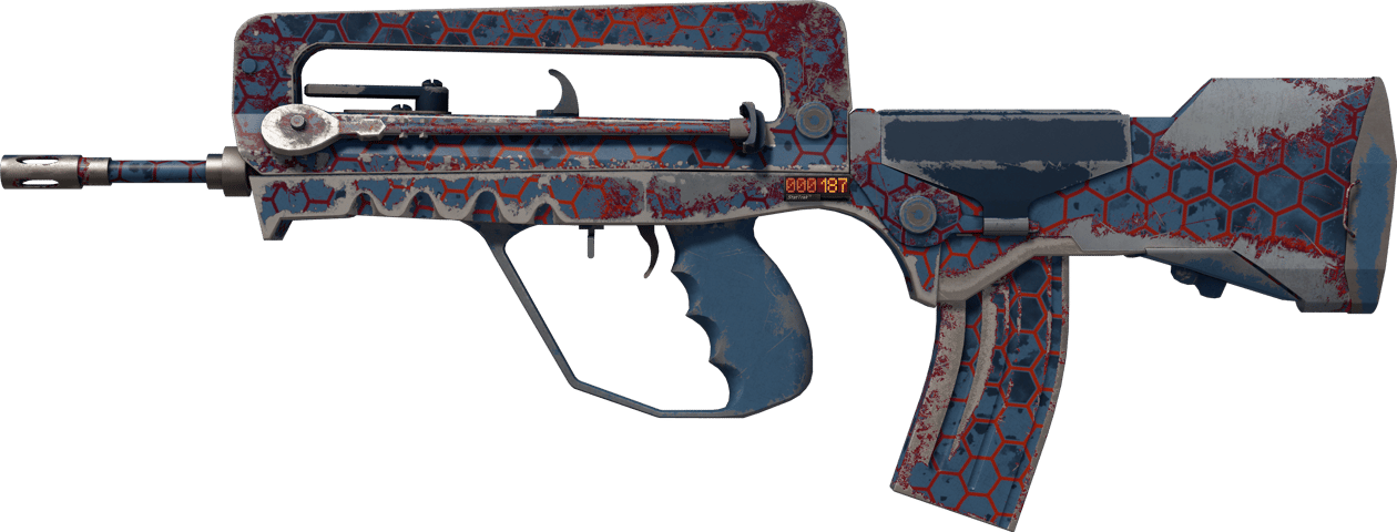 Preview image 1 of StatTrak™ FAMAS | Hexane (Com Muito Uso)