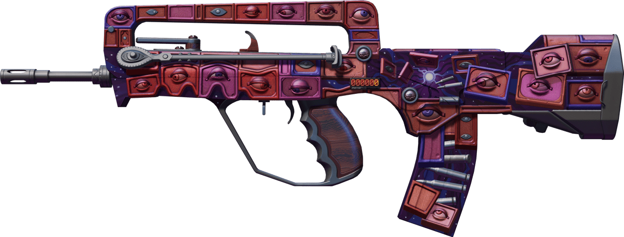 Preview image 1 of FAMAS StatTrak™ | Rapid Eye Movement (Usura minima)