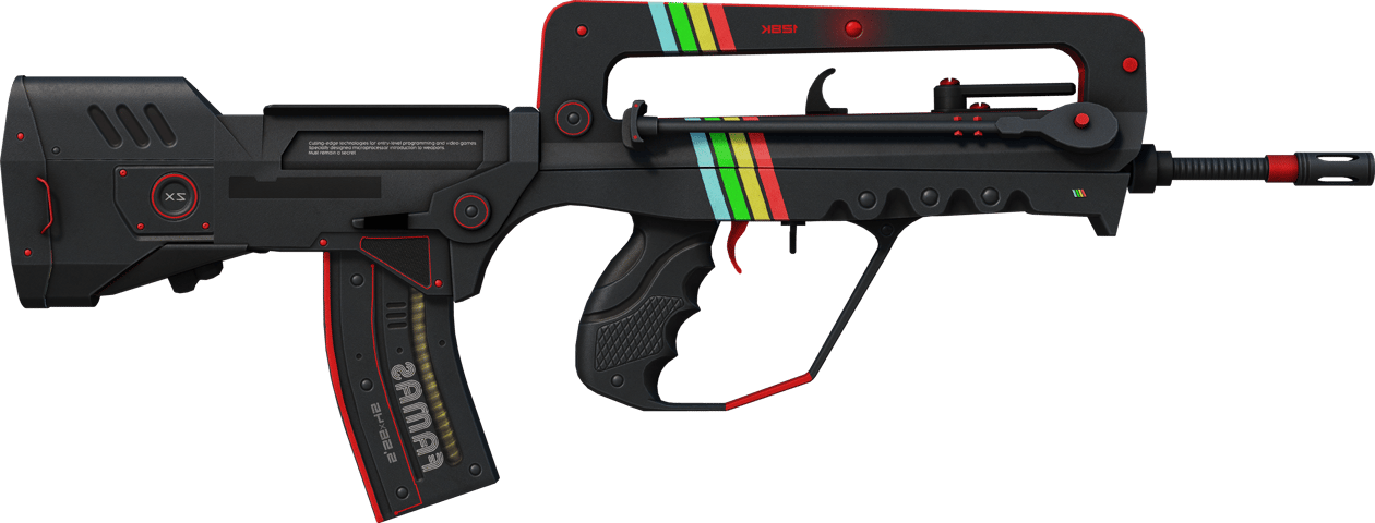 Preview image 2 of StatTrak™ FAMAS | ZX Spectron (戦いで傷ついた)