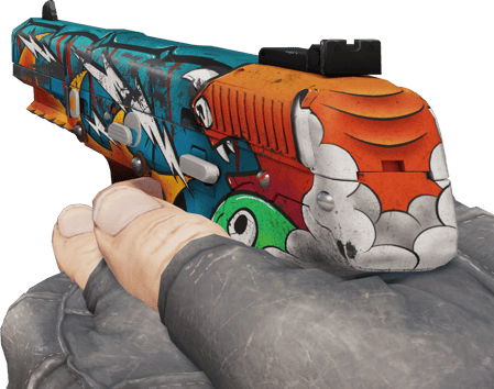 Preview image 3 of StatTrak™ Five-SeveN | 憤怒暴民 (戰痕累累)