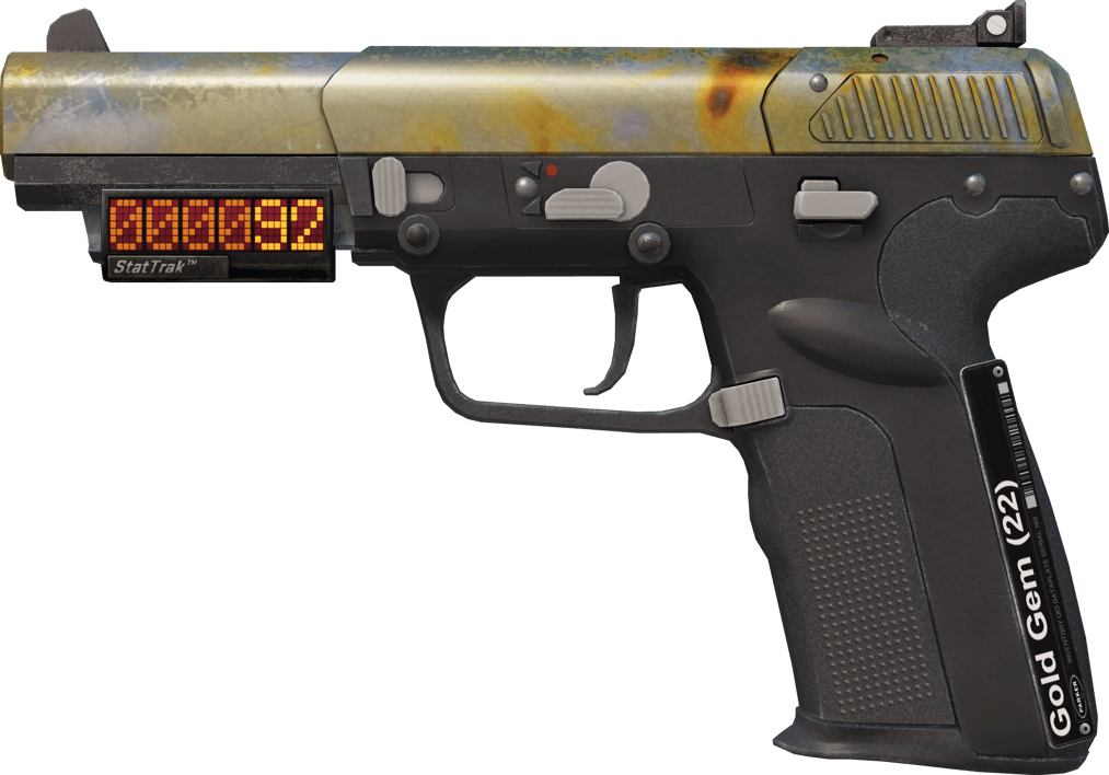 Preview image 1 of Five-SeveN (StatTrak™) | Case Hardened (มีรอยถลอกอย่างมาก)