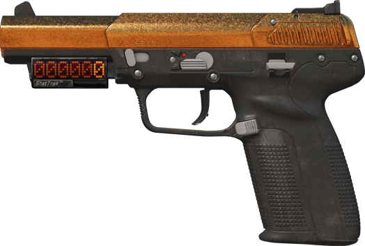 StatTrak™ Five-SeveN | Copper Galaxy (Com Pouco Uso)