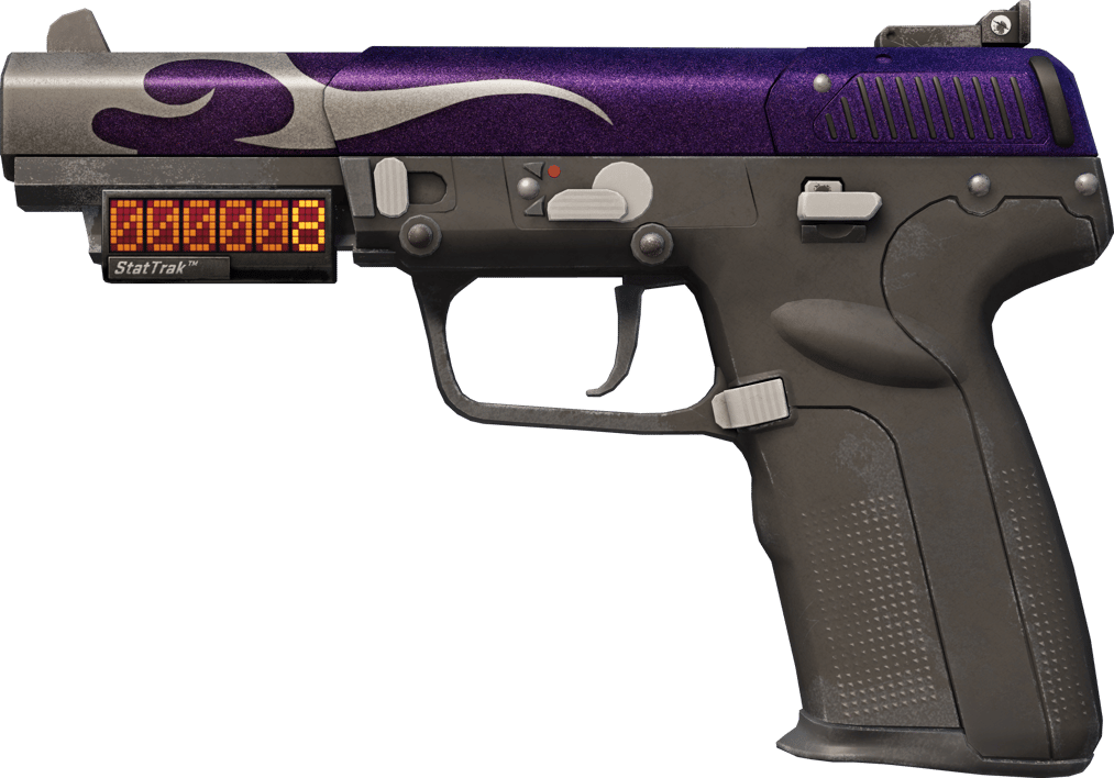 Preview image 1 of Five-SeveN (StatTrak™) | Flame Test (ถลอกปอกเปิกจากการรบ)