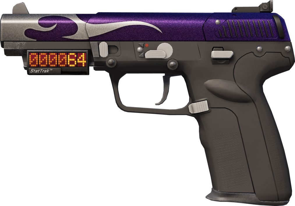 Preview image 1 of Five-SeveN (StatTrak™) | Flame Test (มีรอยถลอกเล็กน้อย)