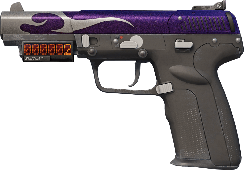 Preview image 1 of Five-SeveN (StatTrak™) | Flame Test (มีรอยถลอกอย่างมาก)