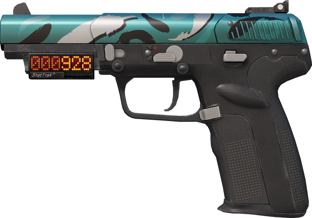 Preview image 1 of StatTrak™ Five-SeveN | 폭행치킨죄 (거의 깨끗한)