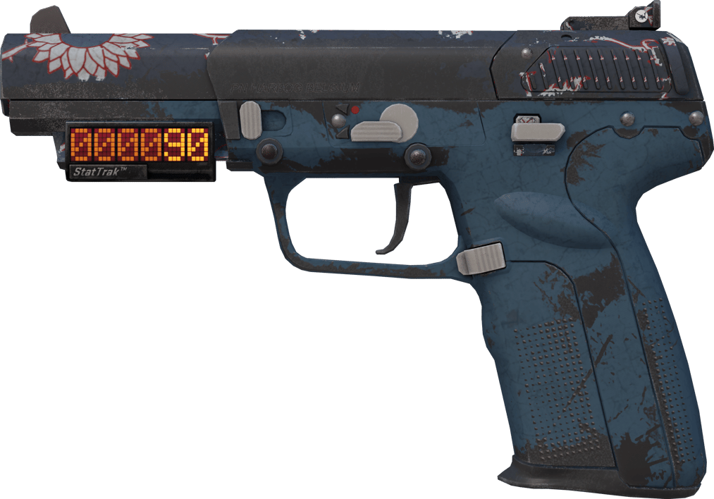Preview image 1 of StatTrak™ Five-SeveN | Nightshade (WW - Khá mòn)