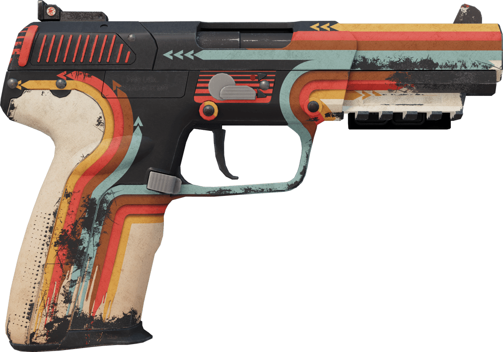 Preview image 2 of StatTrak™ Five-SeveN | Retrobution (ถลอกปอกเปิกจากการรบ)