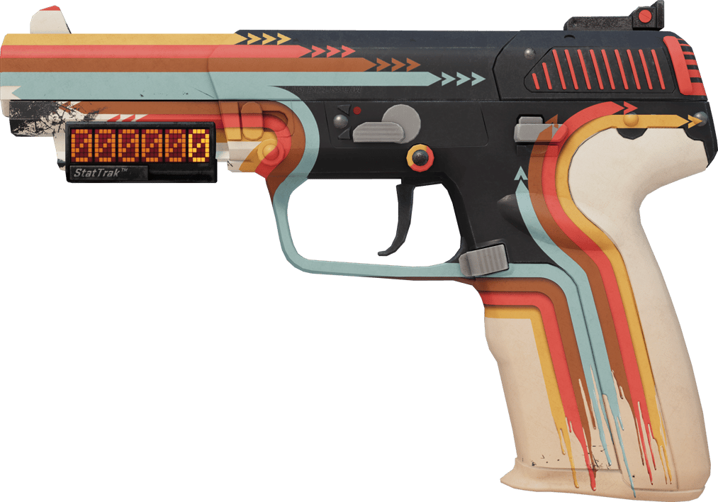 Preview image 1 of StatTrak™ Five-SeveN | Retrobution (ผ่านการทดสอบภาคสนาม)