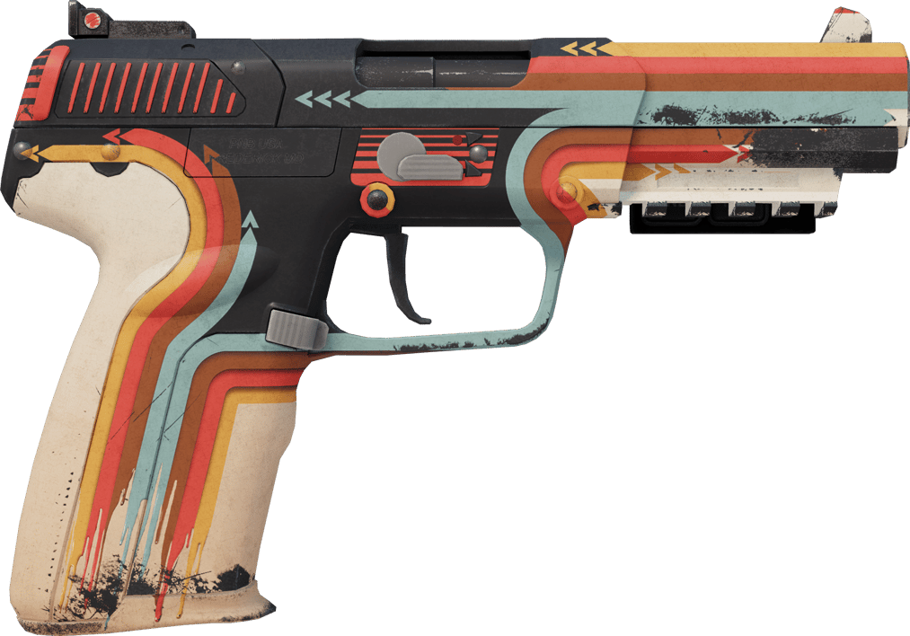 Preview image 2 of StatTrak™ Five-SeveN | Retrobution (มีรอยถลอกอย่างมาก)