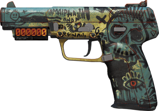 StatTrak™ Five-SeveN | Scrawl (Battle-Scarred)