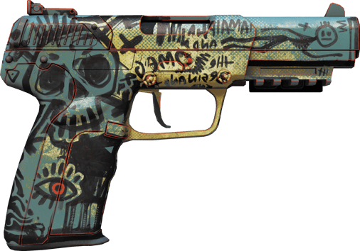 Preview image 2 of StatTrak™ Five-SeveN | Scrawl (Factory New)