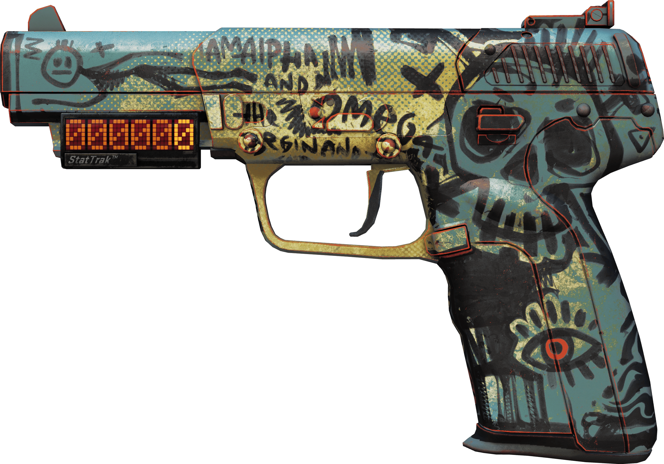 スカモルツァ様 StatTrak™ Five-SeveN | Karalama (Fabrikadan Yeni Çıkmış)