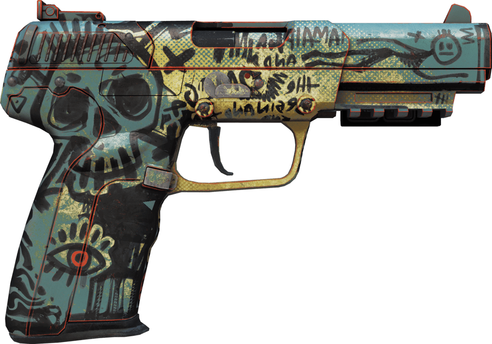 Preview image 2 of StatTrak™ Five-SeveN | 涂鸦潦草 (略有磨损)
