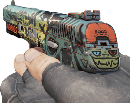 Preview image 3 of StatTrak™ Five-SeveN | Scrawl (Well-Worn)