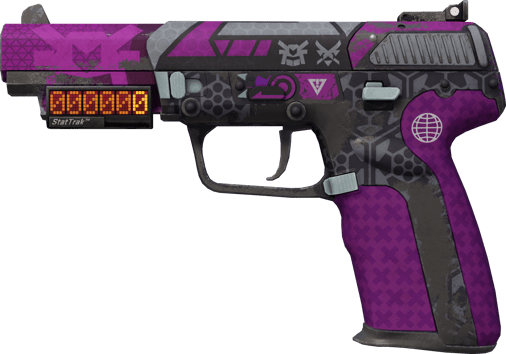 StatTrak™ Five-SeveN | Brutalny daimyō (mocne zużycie)