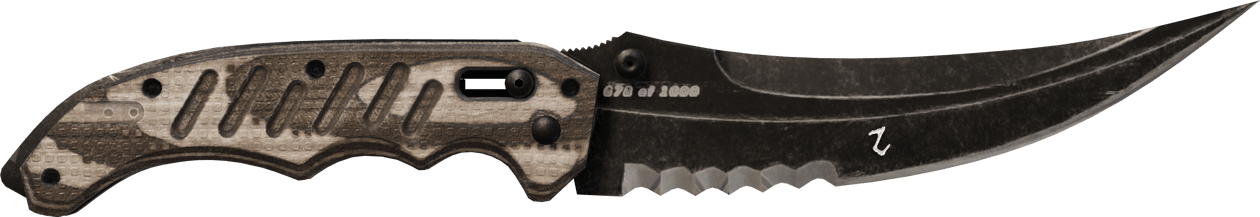 Preview image 1 of ★ StatTrak™ Flip Knife | Black Laminate (Com Pouco Uso)