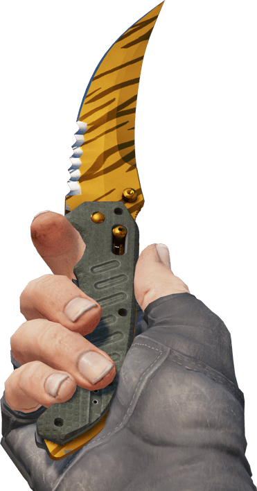 Preview image 3 of ★ StatTrak™ Flip Knife | Tiger Tooth (Original de Fábrica)