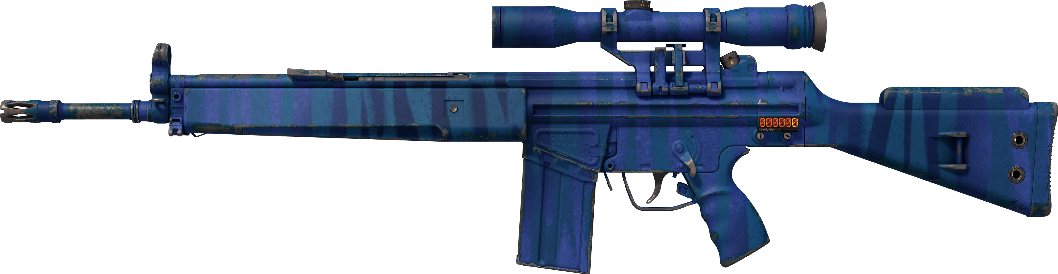 StatTrak™ G3SG1 | Azure Zebra (Field-Tested)