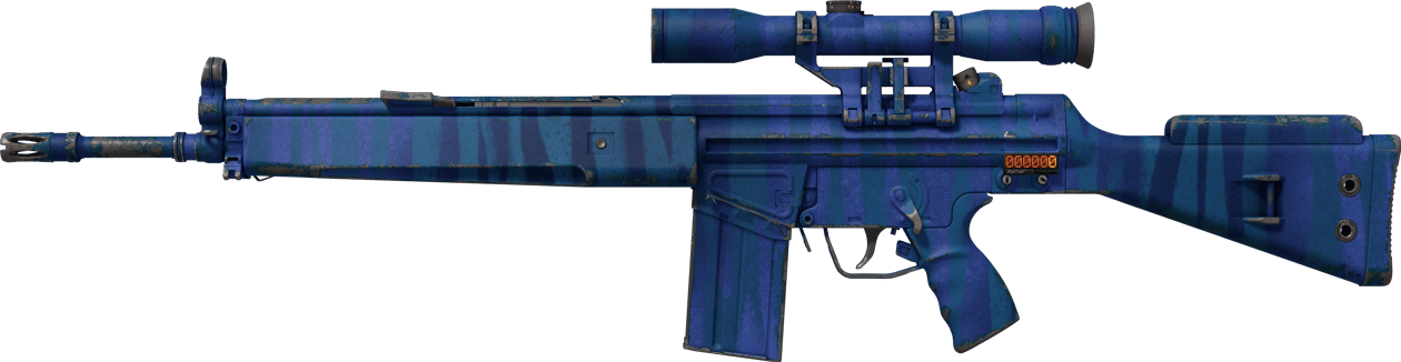 Preview image 1 of StatTrak™ G3SG1 | Azure Zebra (FT - Qua thực chiến)