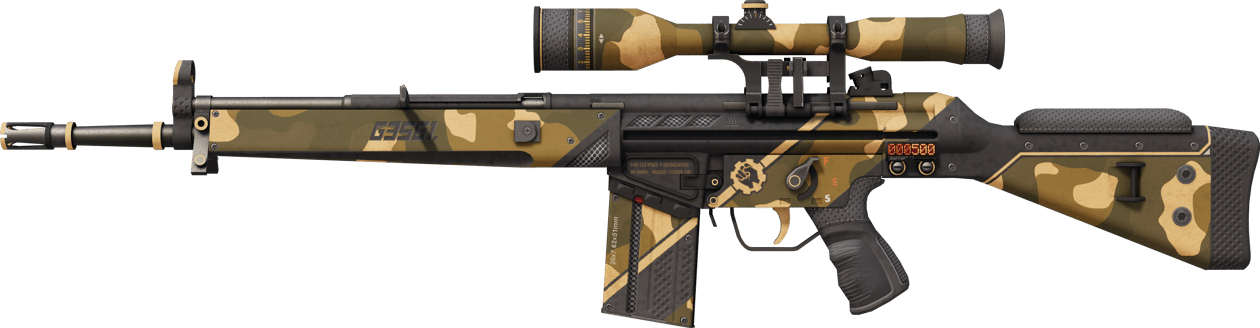 Preview image 1 of StatTrak™ G3SG1 | 黑砂 (輕微磨損)