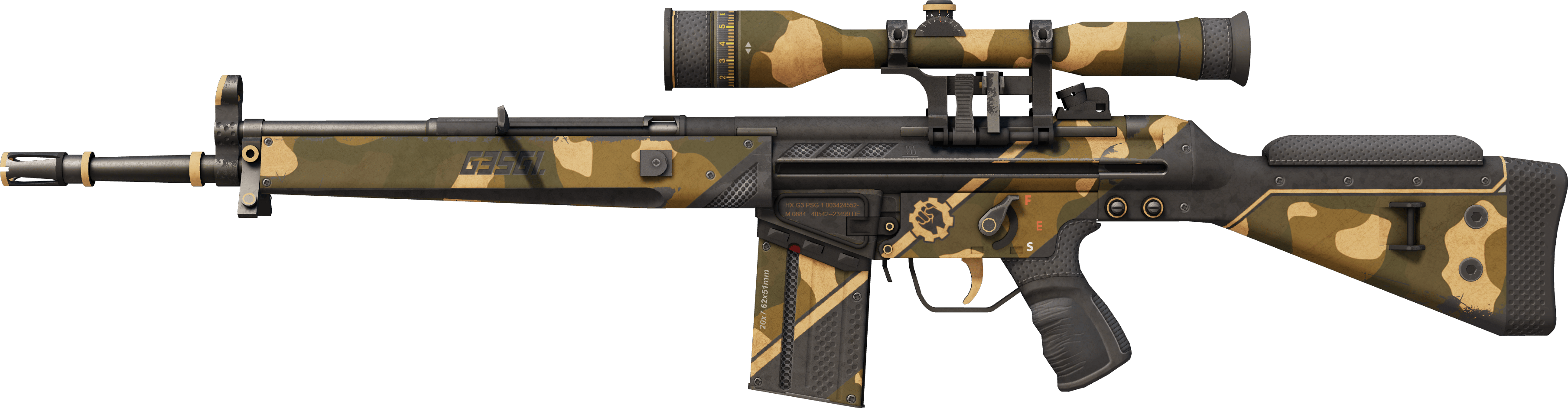 StatTrak™ G3SG1 | Black Sand (Well-Worn)