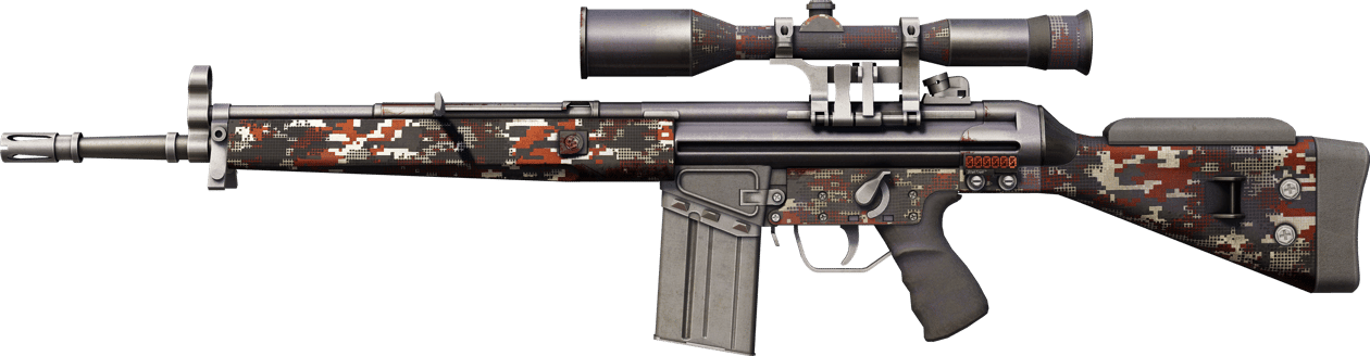 Preview image 1 of StatTrak™ G3SG1 | Digital Mesh (BS - Mòn qua thực chiến)