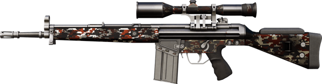 StatTrak™ G3SG1 | Digital Mesh (Well-Worn)