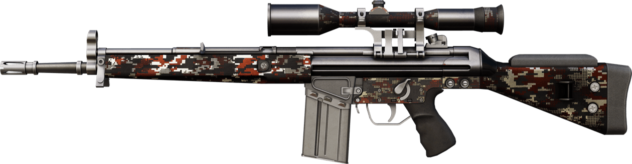 Preview image 1 of StatTrak™ G3SG1 | Digital Mesh (WW - Khá mòn)
