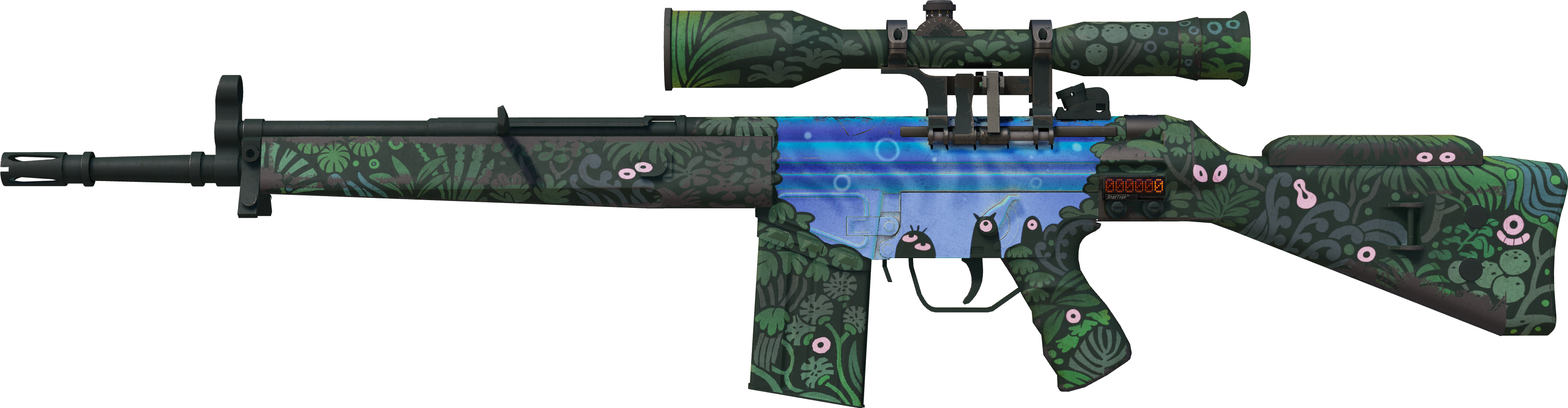 StatTrak™ G3SG1 | Dream Glade (Battle-Scarred)