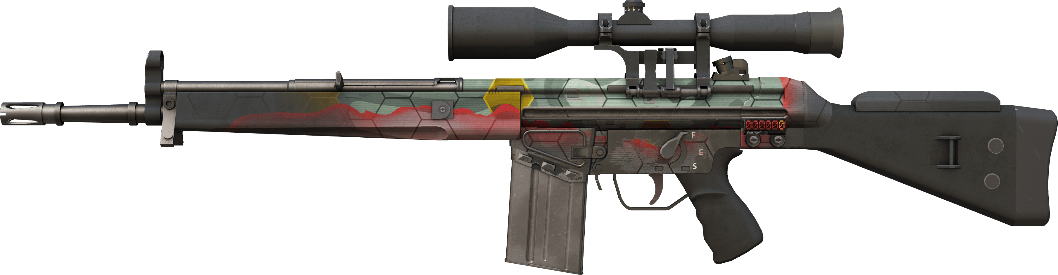 StatTrak™ G3SG1 | Keeping Tabs (Well-Worn)