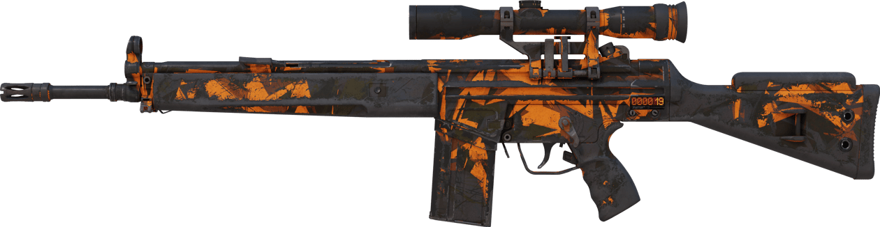 Preview image 1 of StatTrak™ G3SG1 | 오렌지 충돌 현장 (전투로 닳고 닳은)