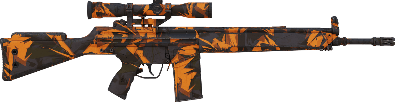 Preview image 2 of StatTrak™ G3SG1 | Explosión naranja (Algo desgastado)