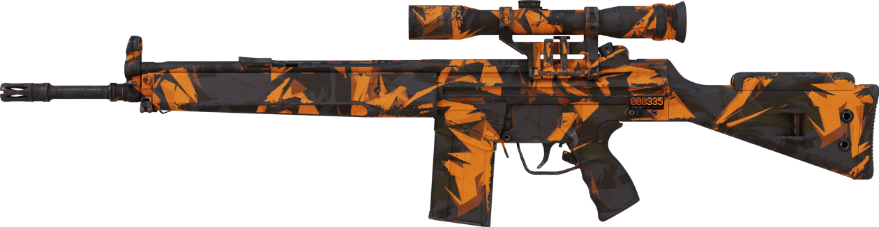 Preview image 1 of StatTrak™ G3SG1 | Explosión naranja (Algo desgastado)