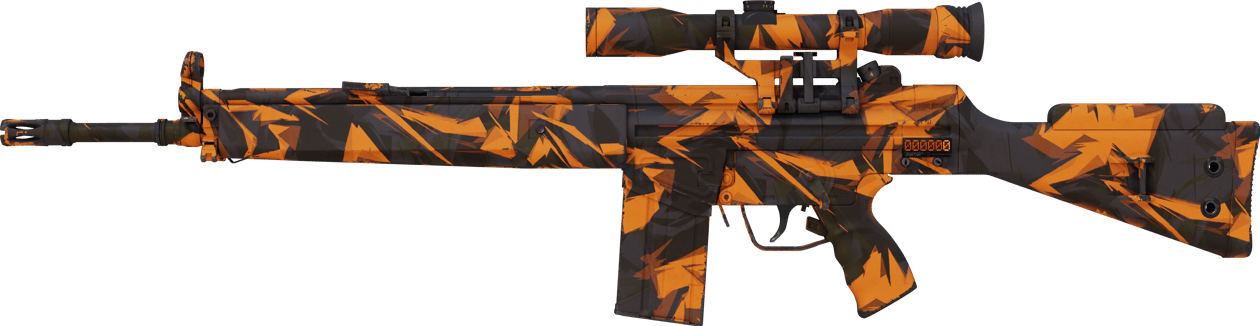 Preview image 1 of StatTrak™ G3SG1 | Pomarańczowa kraksa (lekkie zużycie)