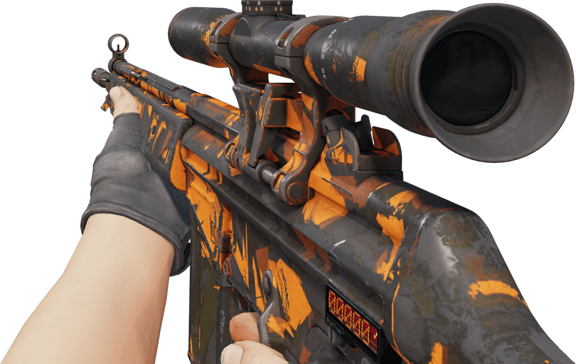 Preview image 3 of StatTrak™ G3SG1 | Explosión naranja (Bastante desgastado)