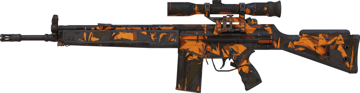 Preview image 1 of StatTrak™ G3SG1 | Explosión naranja (Bastante desgastado)