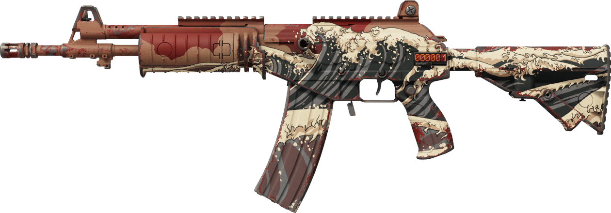 Preview image 1 of StatTrak™ Galil AR | Kızıl Tsunami (Görevde Kullanılmış)