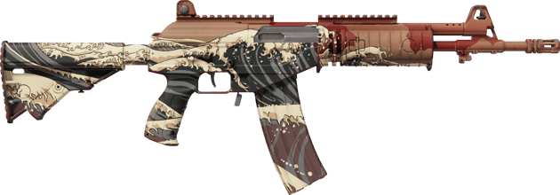 Preview image 2 of StatTrak™ Galil AR | Tsunami carmesí (Casi nuevo)